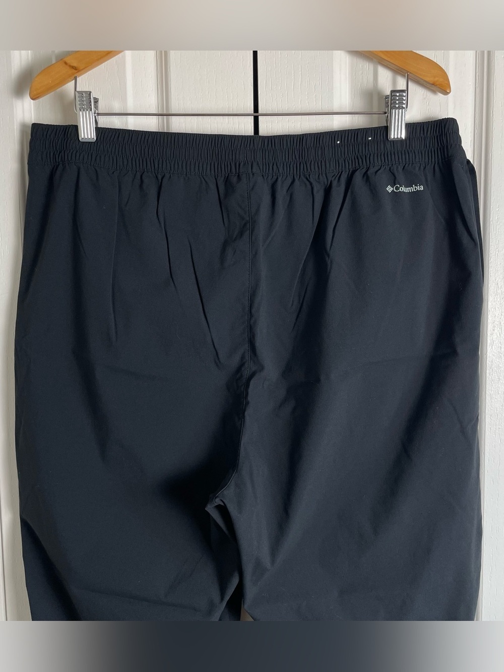 Columbia Pull On Hiking Pants Women’s XL Black Cinch Ankle Nylon Tech Elastic - Picture 7 of 15